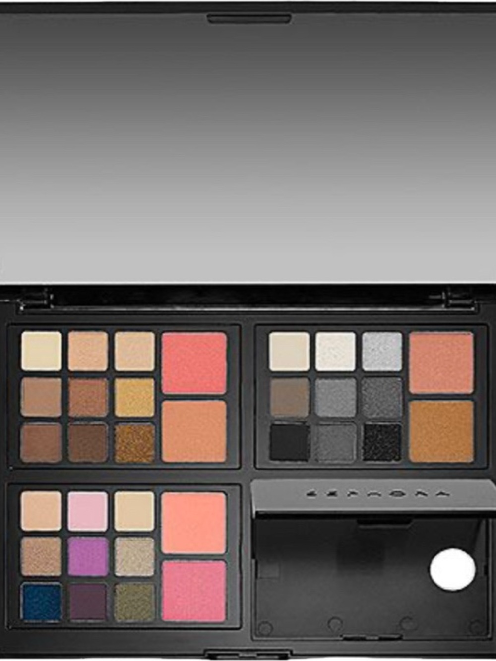 Sephora Eyeshadow Palette Quartet in Pink, Peach, Neutral, Gray and Gold Tones